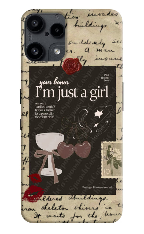 I am just a girl Nothing Phone 3A Lite Back Cover