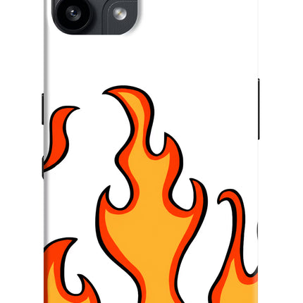 Fired Up – White Nothing Phone 3A Lite Hard Case Back Cover by Casekaro