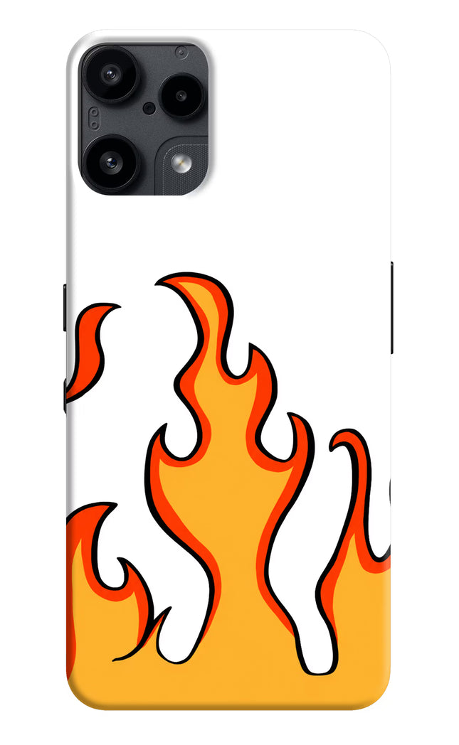 Fired Up – White Nothing Phone 3A Lite Hard Case Back Cover by Casekaro