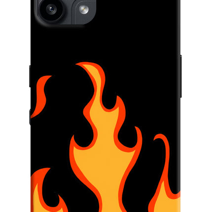 Fired Up – Black Nothing Phone 3A Lite Hard Case Back Cover by Casekaro