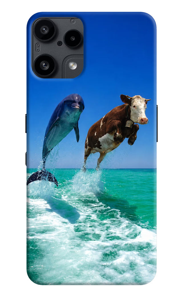 Dolphin vs Cow Nothing Phone 3A Lite Hard Case Back Cover by Casekaro