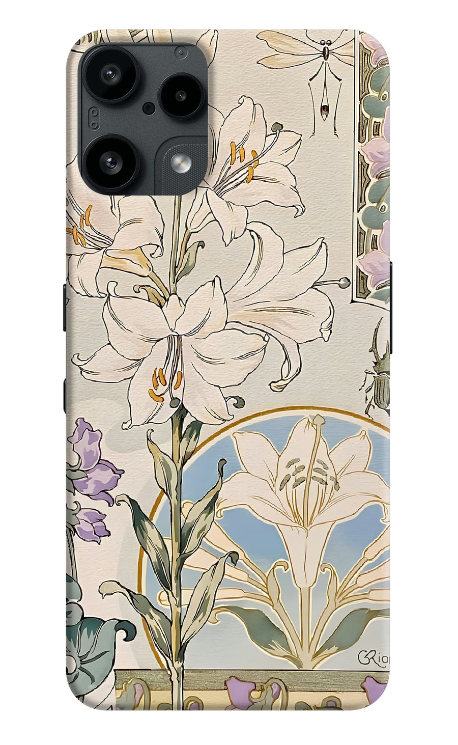 White Lily Nothing Phone 3A Lite Back Cover, Hard case