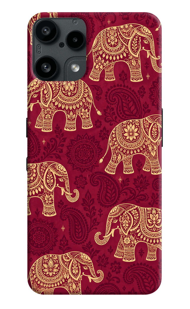 Maroon Elephant Nothing Phone 3A Lite Hard Case Back Cover by Casekaro