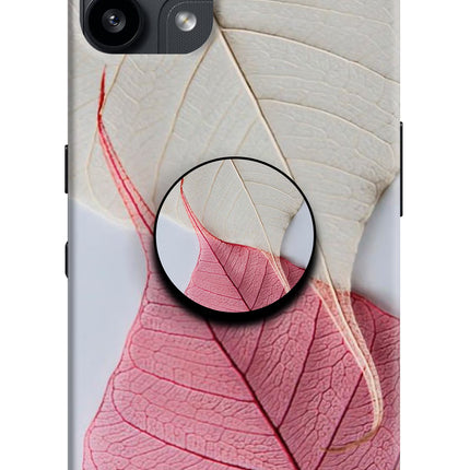 White Pink Leaf Nothing Phone 3A Lite Pop Case