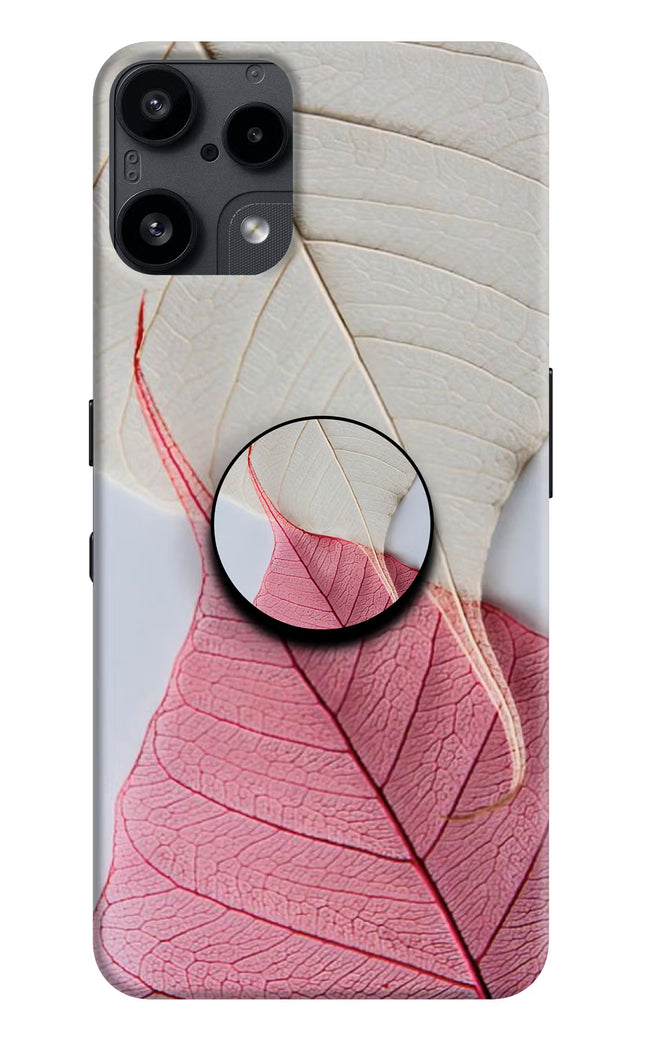 White Pink Leaf Nothing Phone 3A Lite Pop Case