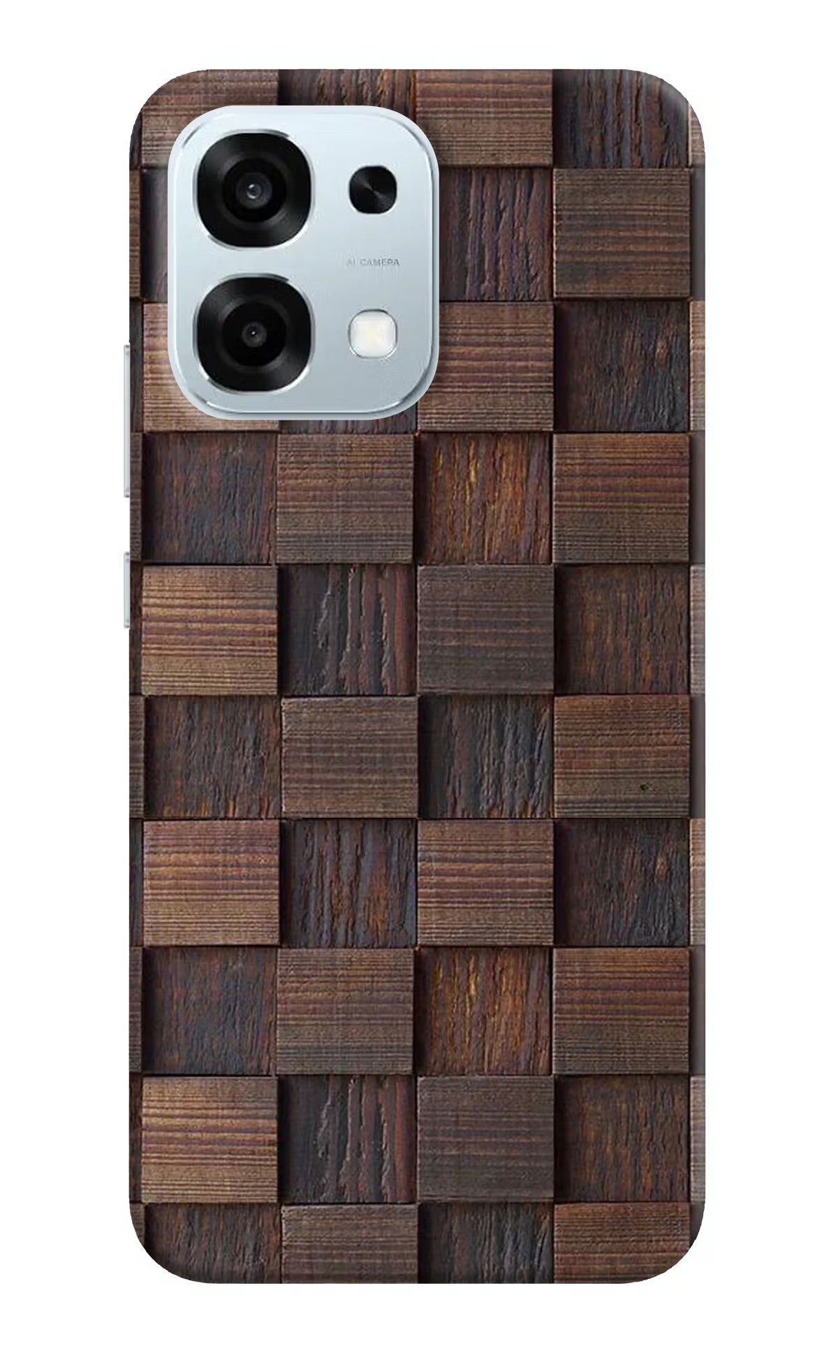 Wooden Cube Design Oppo F31 5G Hard Case Back Cover by Casekaro