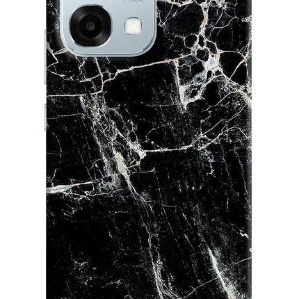 Black Marble Texture Oppo F31 5G Hard Case Back Cover by Casekaro