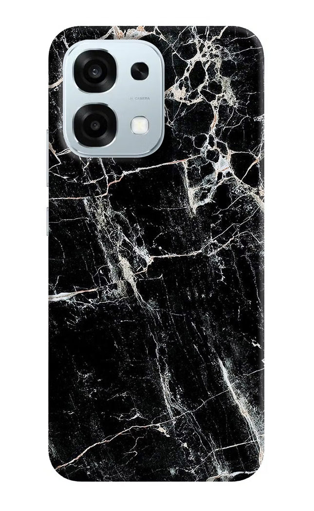 Black Marble Texture Oppo F31 5G Hard Case Back Cover by Casekaro