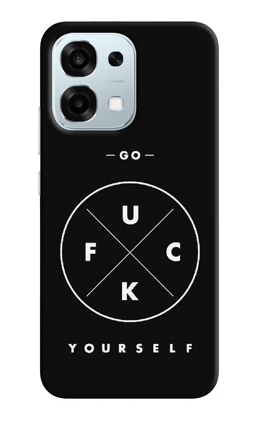 Go Fuck Yourself Oppo F31 5G Hard Case Back Cover by Casekaro