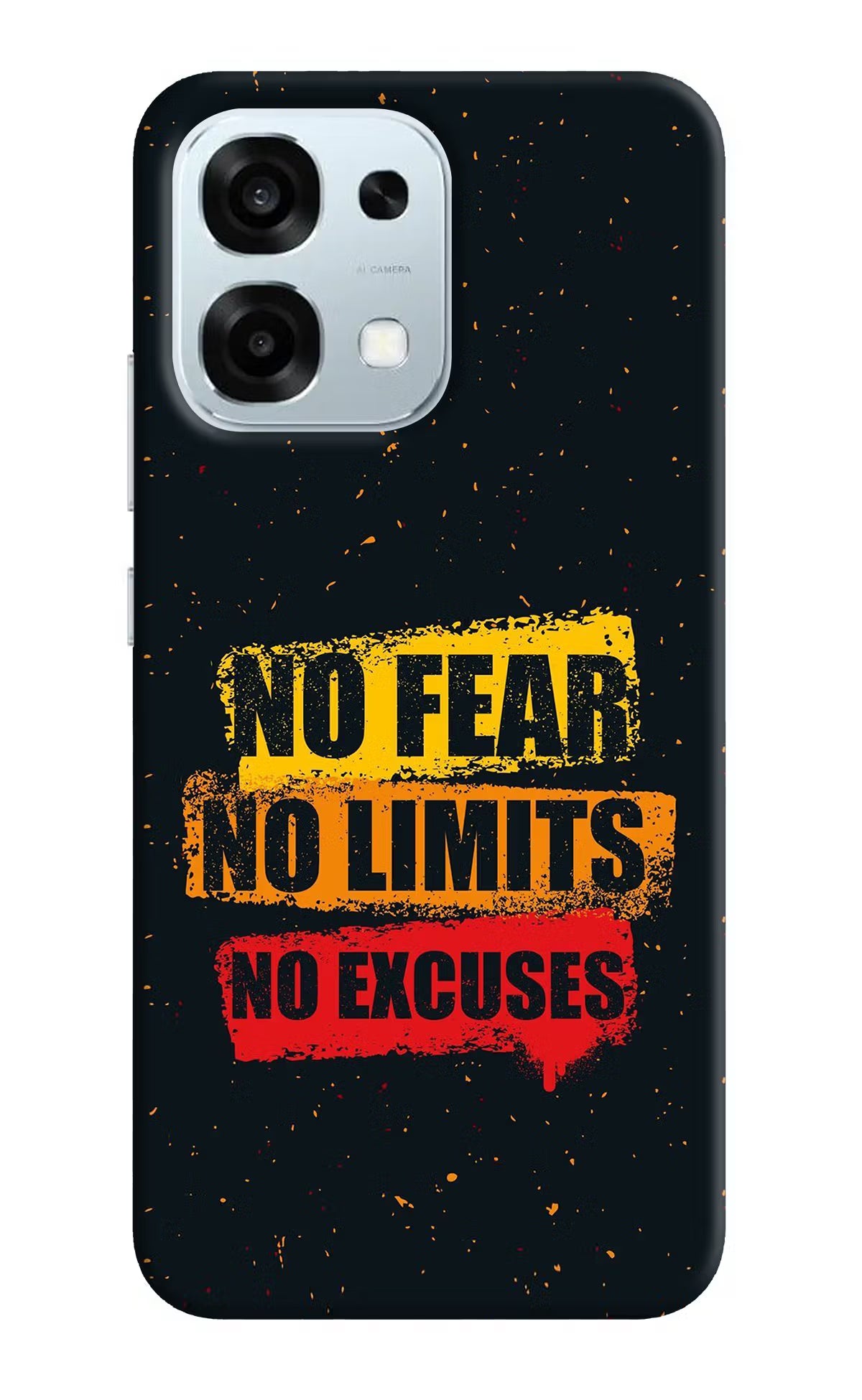 No Fear No Limits No Excuse Oppo F31 5G Hard Case Back Cover by Casekaro