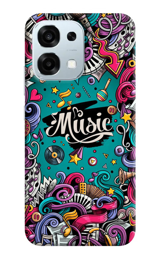 Music Graffiti Oppo F31 5G Hard Case Back Cover by Casekaro