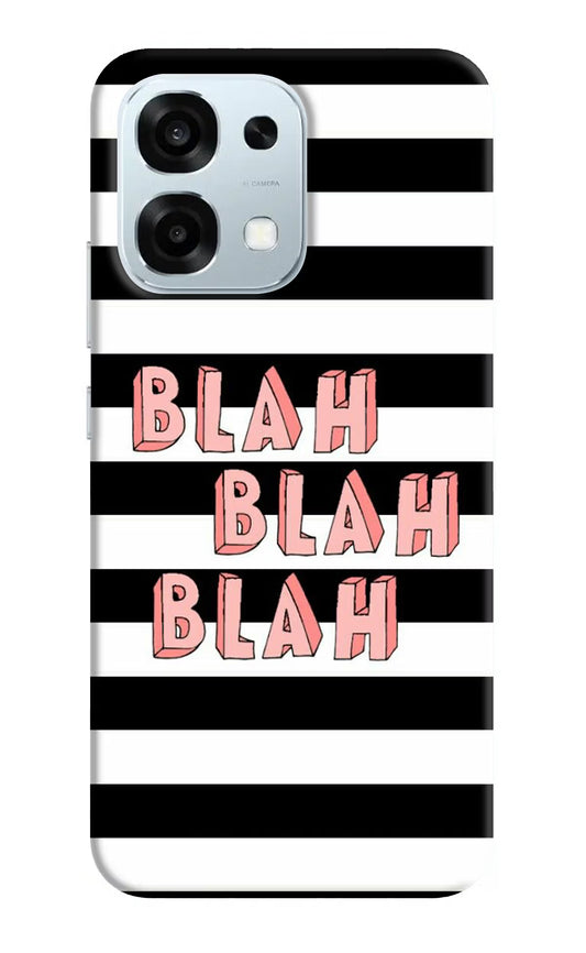 Blah Blah Blah Oppo F31 5G Hard Case Back Cover by Casekaro
