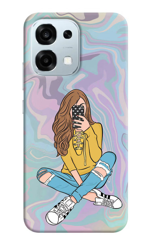 Selfie Girl Oppo F31 5G Hard Case Back Cover by Casekaro