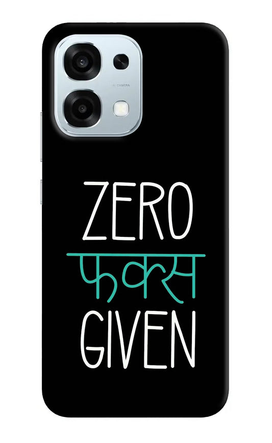 Zero Fucks Given Oppo F31 5G Hard Case Back Cover by Casekaro