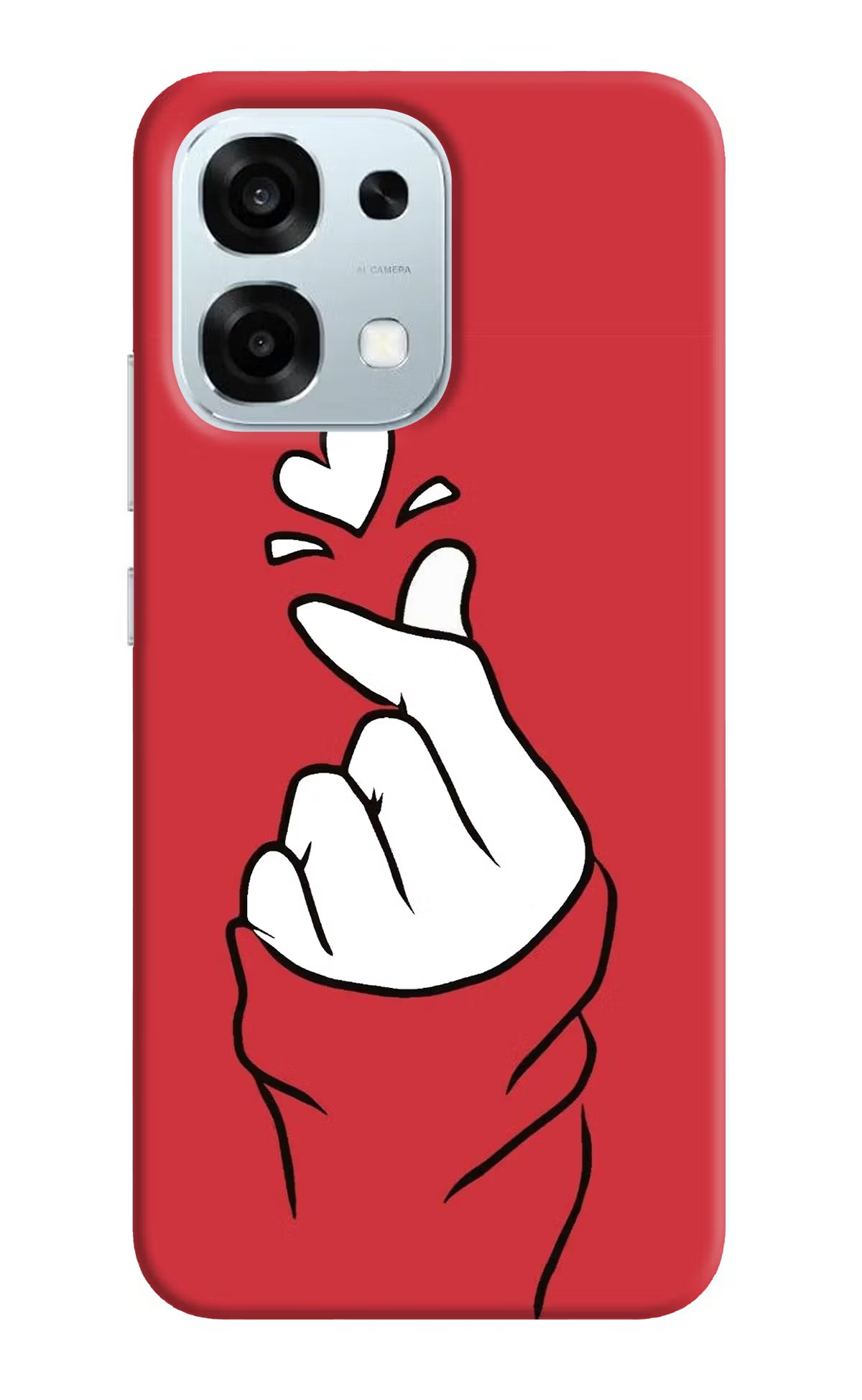 Korean Love Sign Oppo F31 5G Hard Case Back Cover by Casekaro