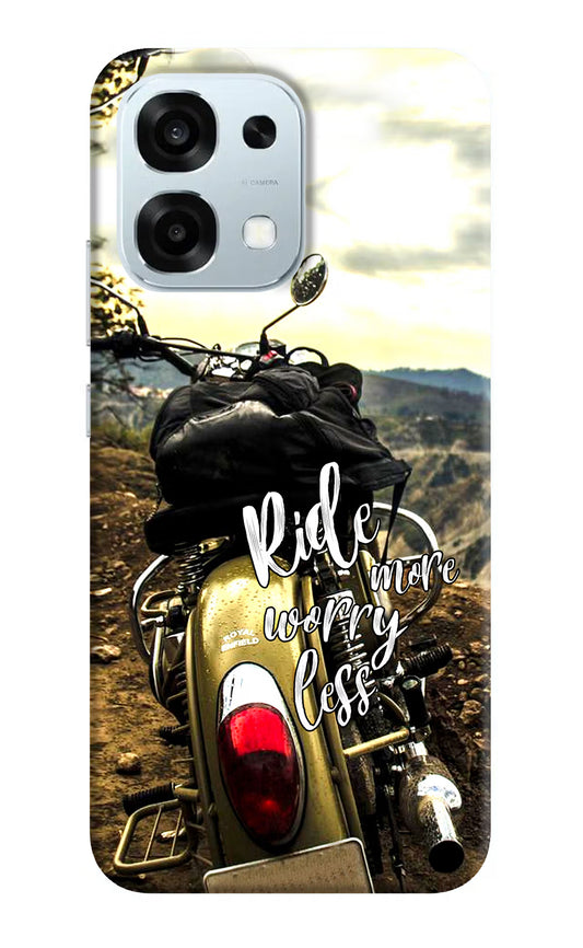 Ride More Worry Less Oppo F31 5G Hard Case Back Cover by Casekaro