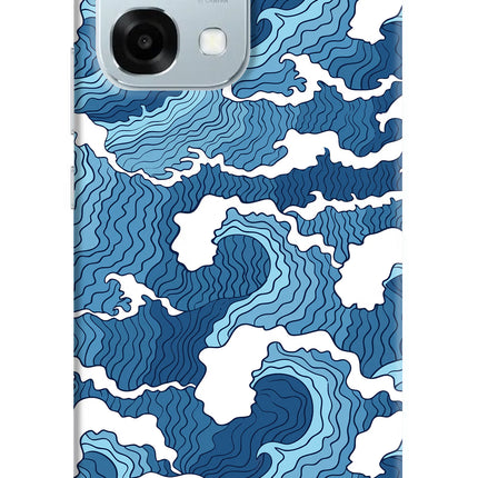 Blue Waves Oppo F31 5G Hard Case Back Cover by Casekaro