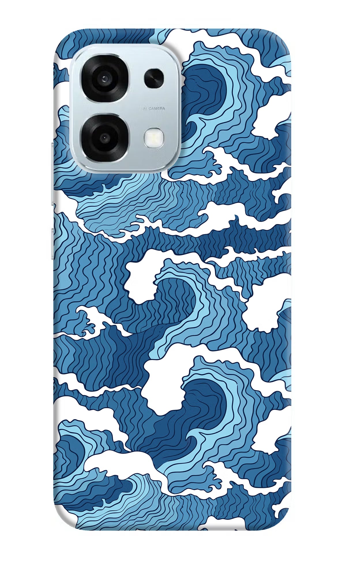 Blue Waves Oppo F31 5G Hard Case Back Cover by Casekaro