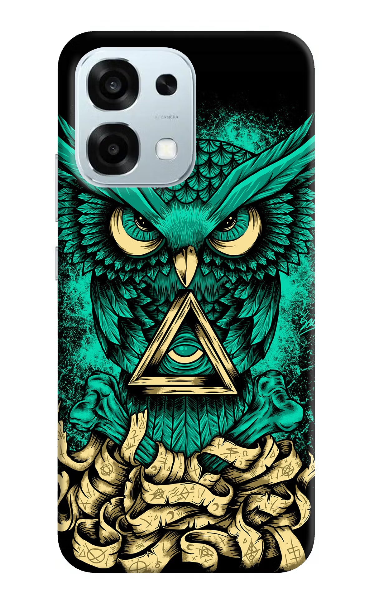 Green Owl Oppo F31 5G Hard Case Back Cover by Casekaro