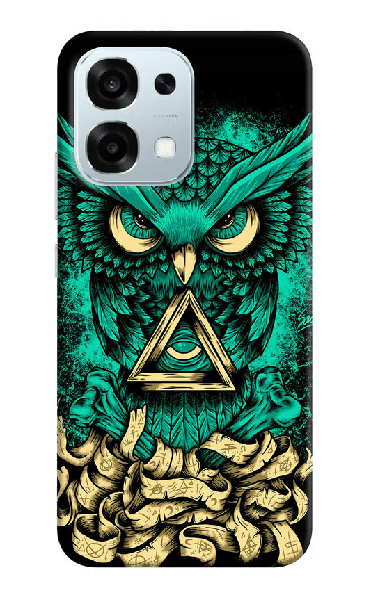 Green Owl Oppo F31 5G Hard Case Back Cover by Casekaro