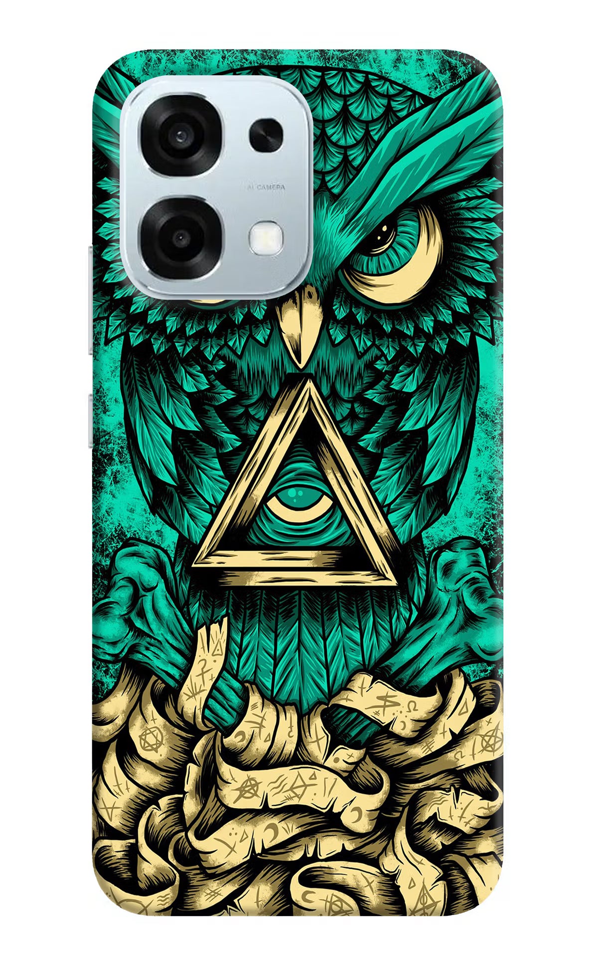 Green Owl Oppo F31 5G Hard Case Back Cover by Casekaro