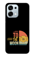 To the Moon Oppo F31 5G Hard Case Back Cover by Casekaro