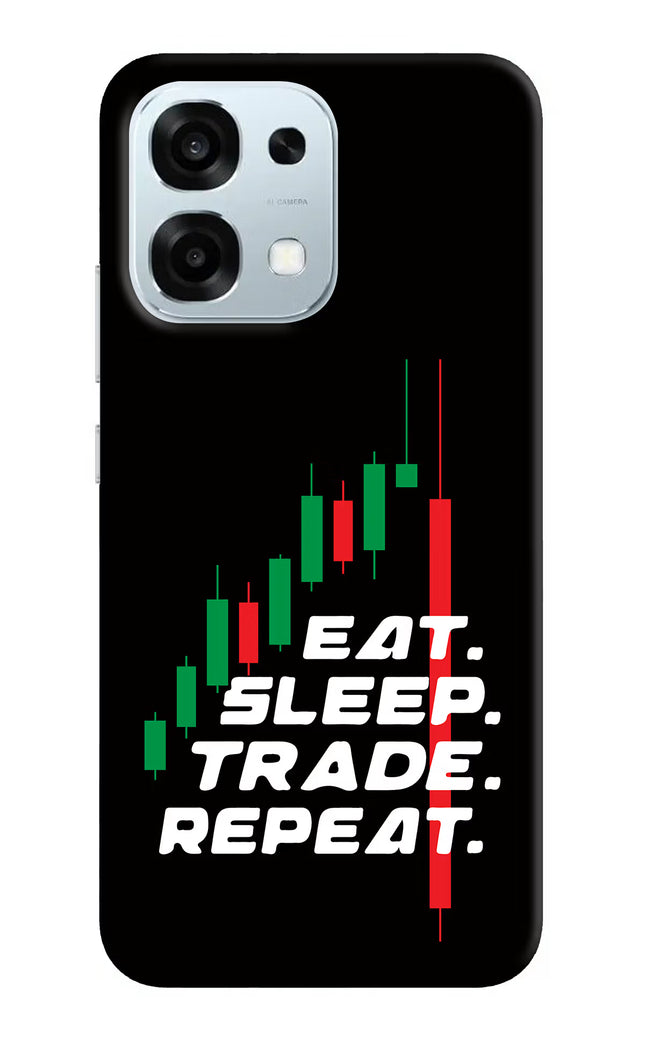 Eat Sleep Trade Repeat Oppo F31 5G Hard Case Back Cover by Casekaro