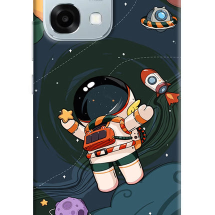 Cartoon Astronaut Oppo F31 5G Hard Case Back Cover by Casekaro