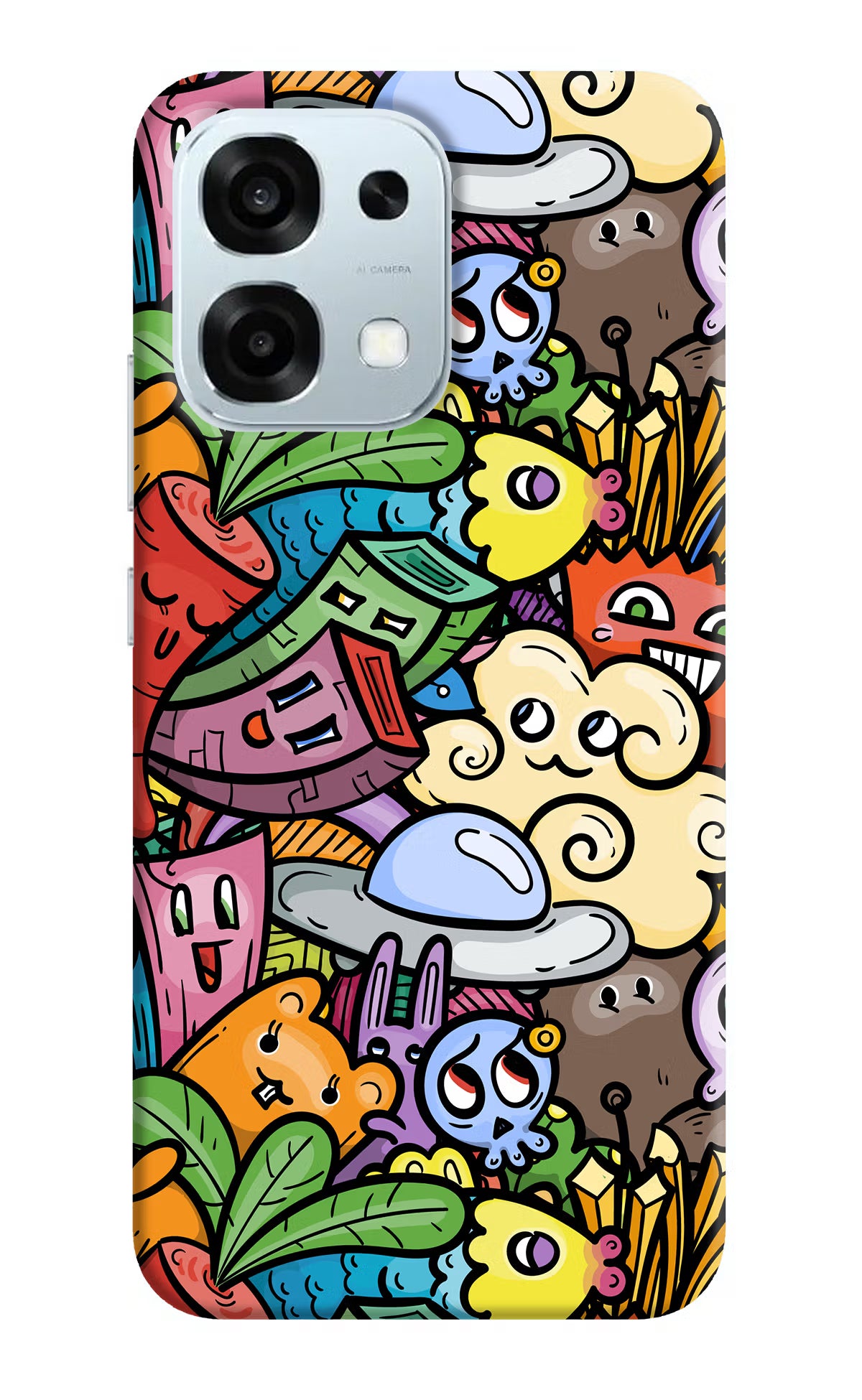 Veggie Doodle Oppo F31 5G Hard Case Back Cover by Casekaro