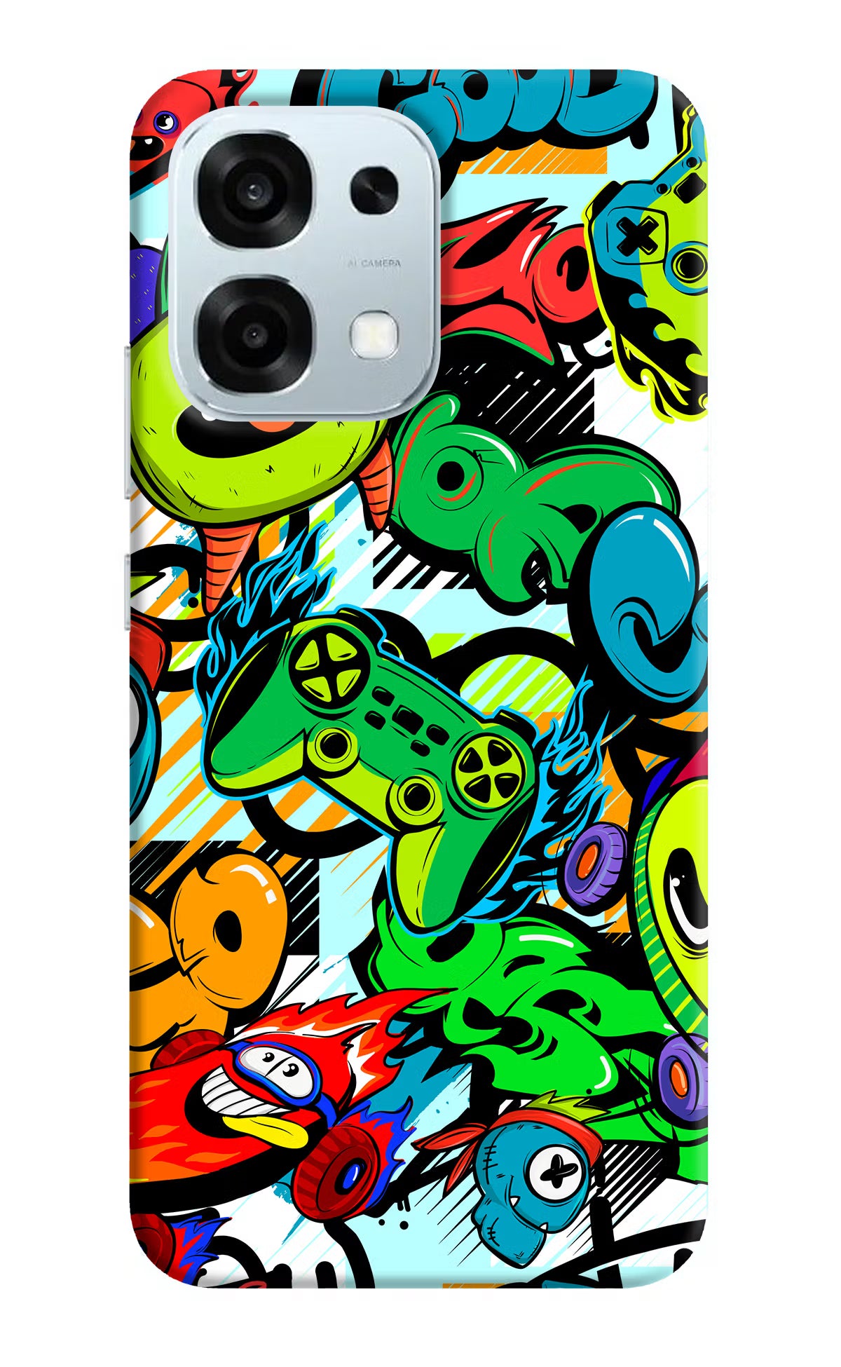 Game Doodle Oppo F31 5G Hard Case Back Cover by Casekaro