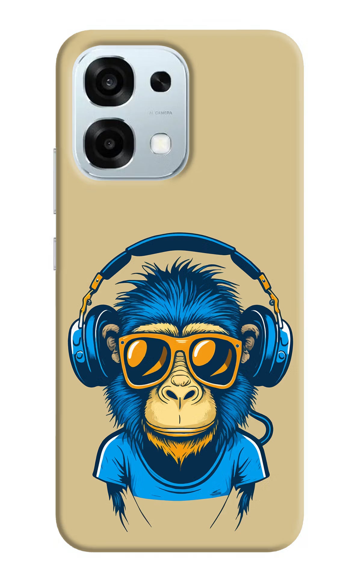 Monkey Headphone Oppo F31 5G Hard Case Back Cover by Casekaro
