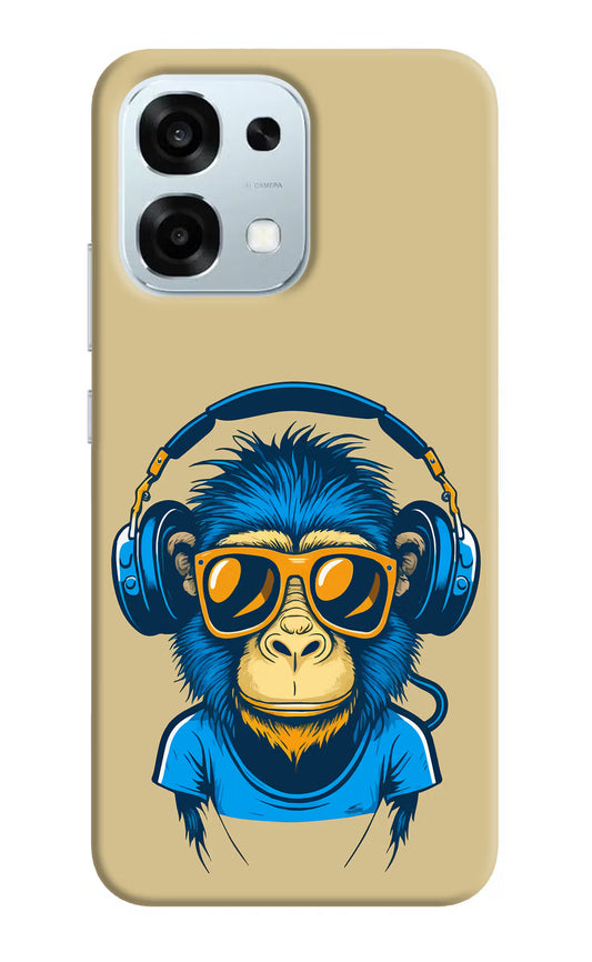 Monkey Headphone Oppo F31 5G Hard Case Back Cover by Casekaro