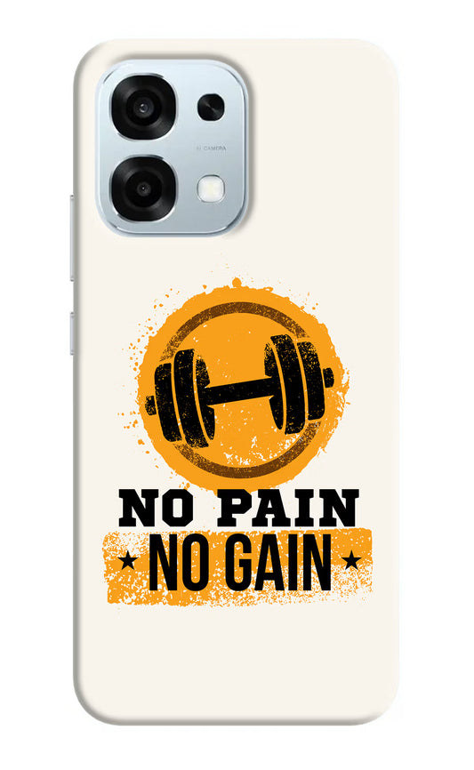 No Pain No Gain Oppo F31 5G Hard Case Back Cover by Casekaro