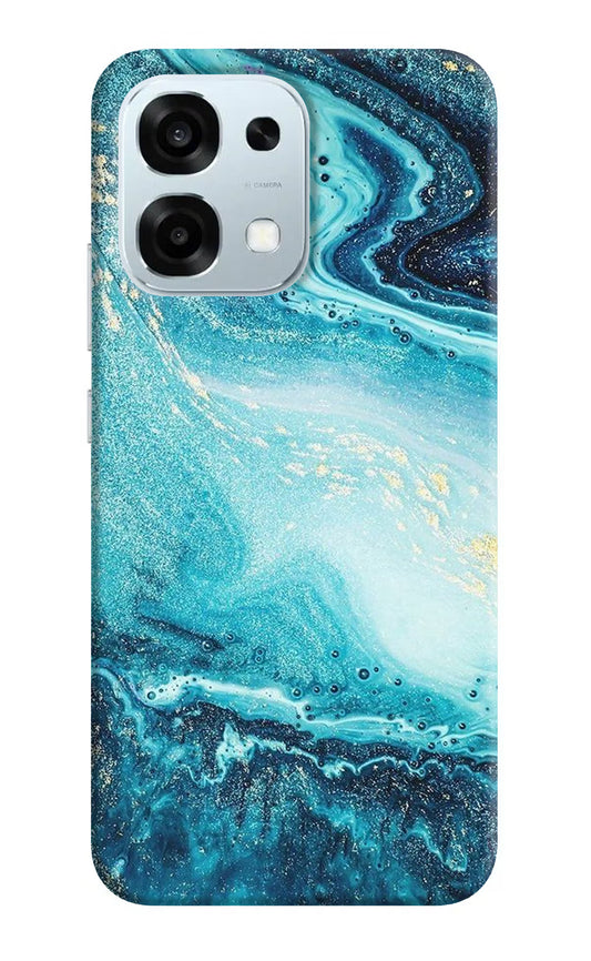 Blue Glitter Marble Oppo F31 5G Hard Case Back Cover by Casekaro