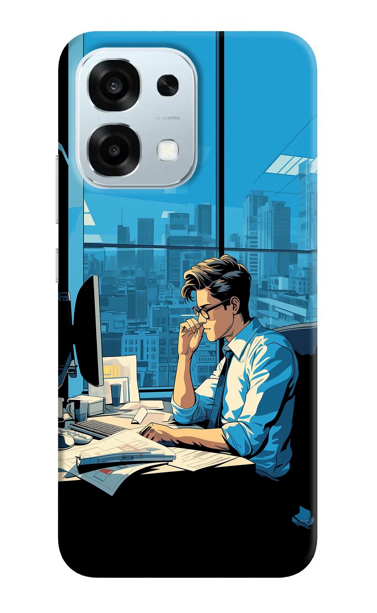 Focused Hustler (AI Generated) Oppo F31 5G Hard Case Back Cover by Casekaro