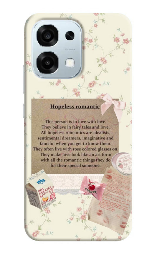 Hopeless Romantic Oppo F31 5G Hard Case Back Cover by Casekaro