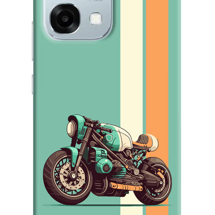 Striped Moto Drift Oppo F31 5G Hard Case Back Cover by Casekaro