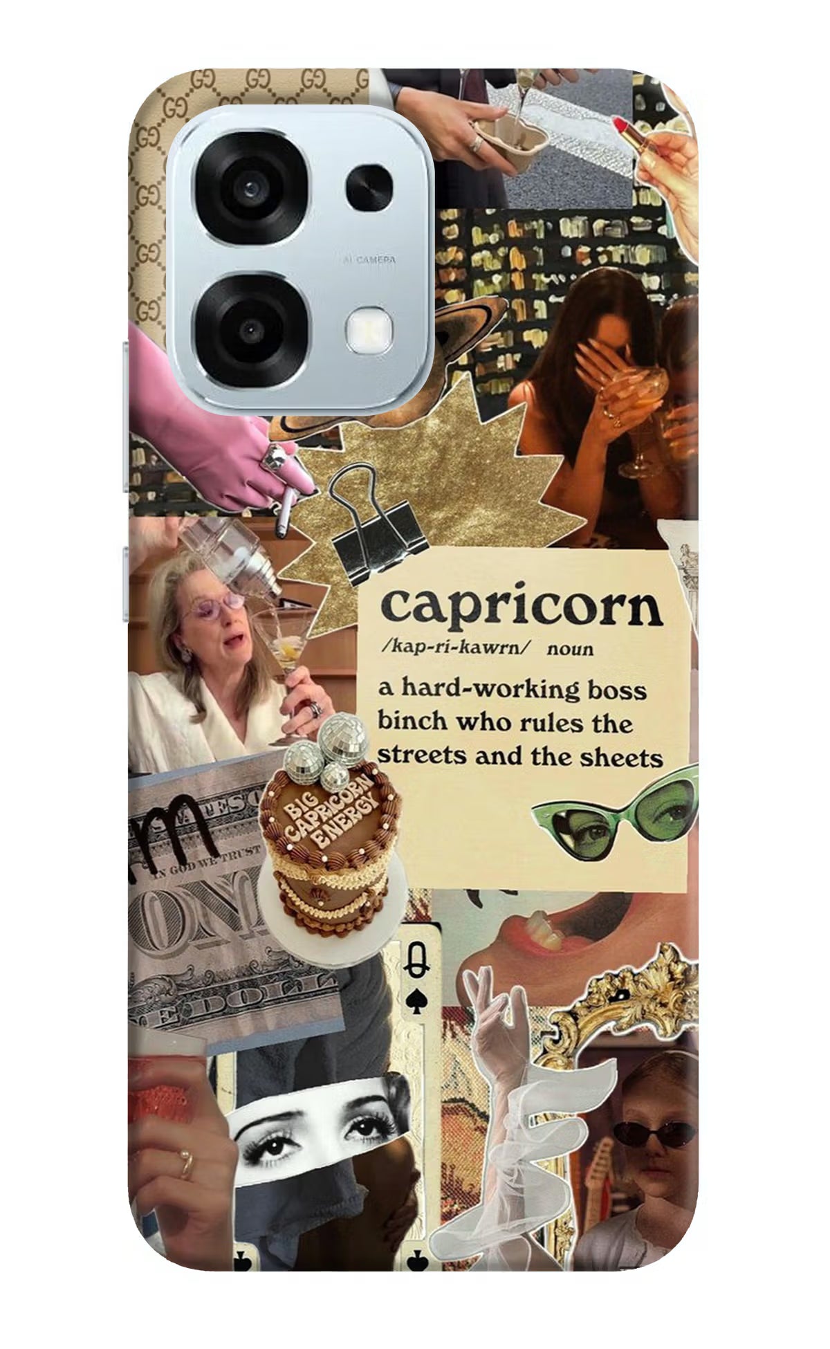Capricorn Zodiac Oppo F31 5G Hard Case Back Cover by Casekaro