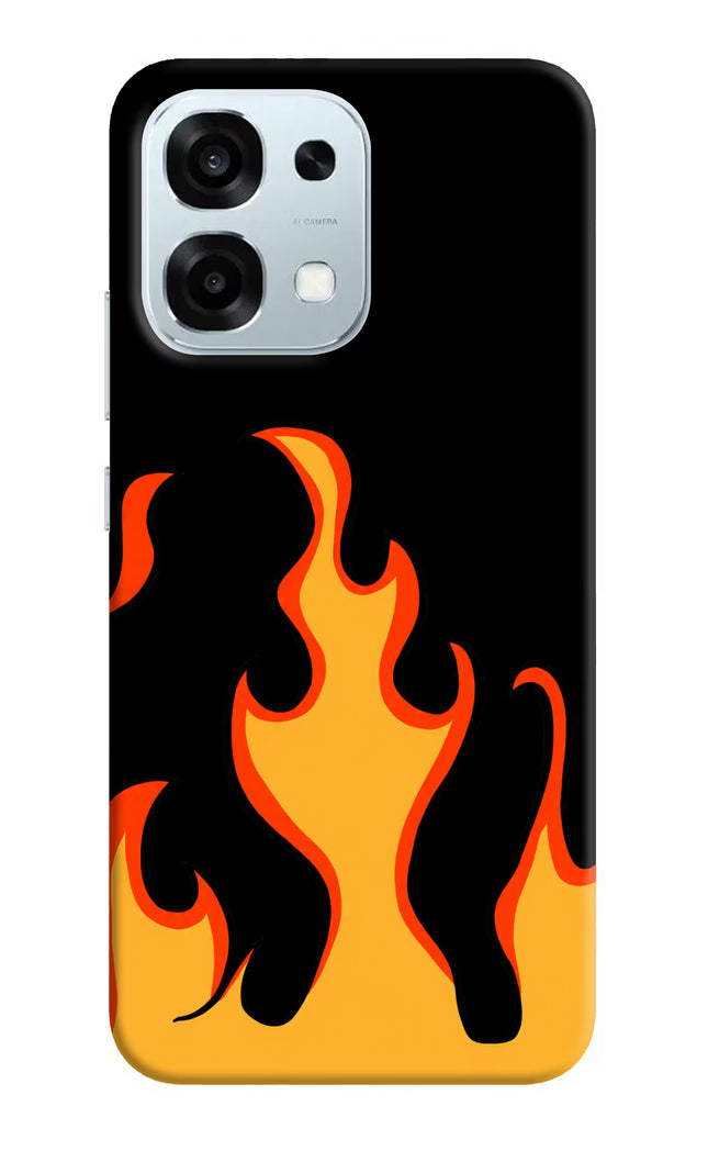 Fired Up – Black Oppo F31 5G Hard Case Back Cover by Casekaro