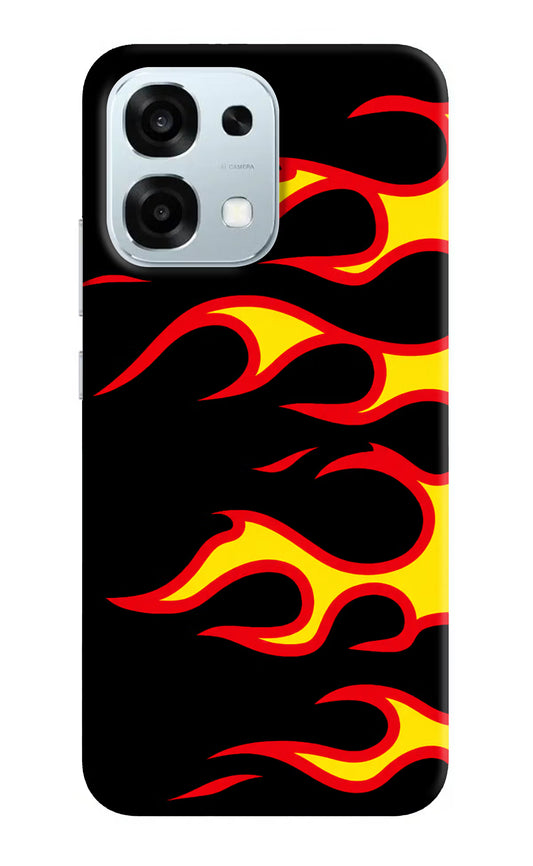 Side Sweep Flames Oppo F31 5G Hard Case Back Cover by Casekaro