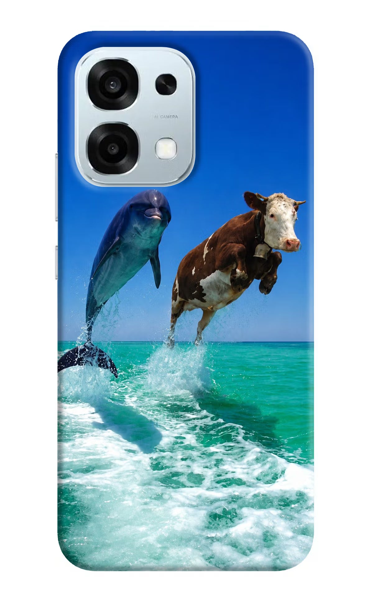 Dolphin vs Cow Oppo F31 5G Back Cover