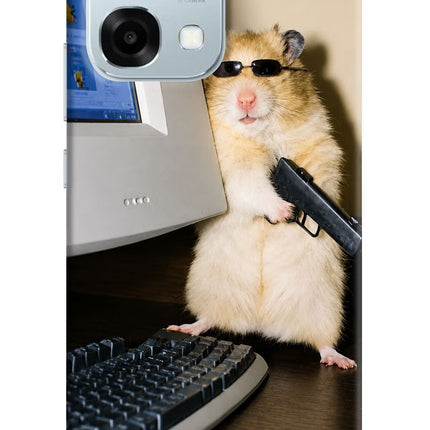 Hacker Hamster Oppo F31 5G Hard Case Back Cover by Casekaro