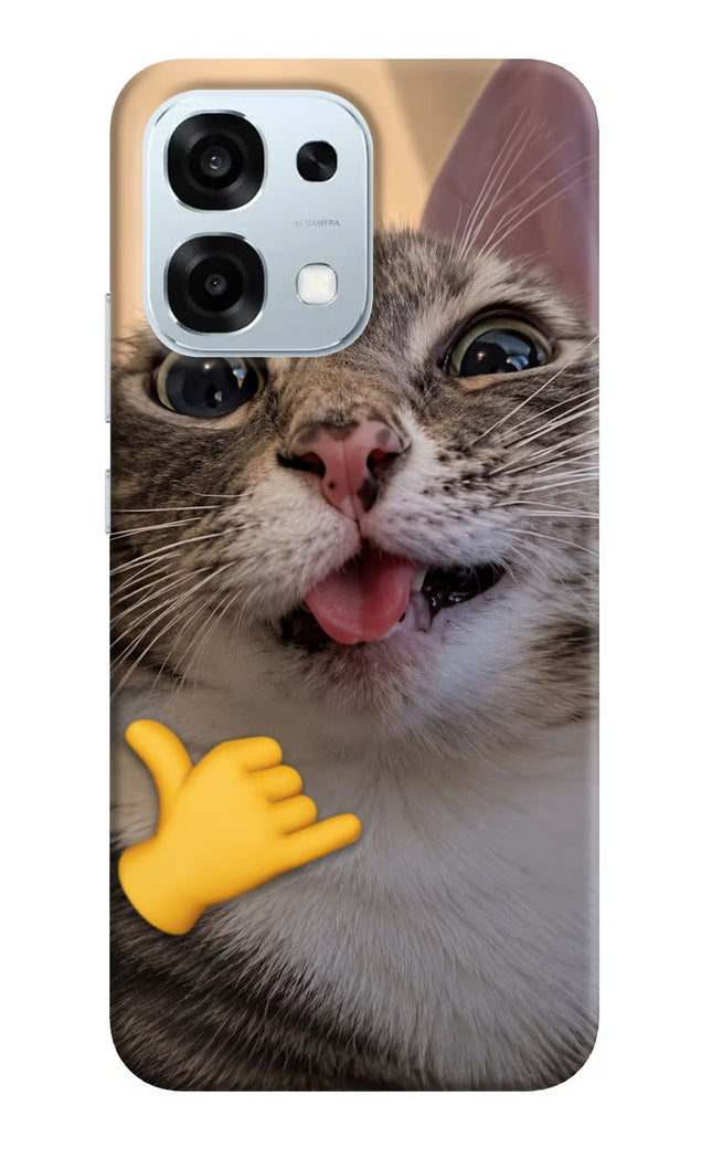 Silly Cat Call Oppo F31 5G Hard Case Back Cover by Casekaro