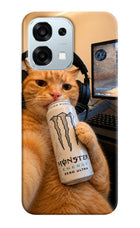 Gamer Cat Energy Oppo F31 5G Hard Case Back Cover by Casekaro