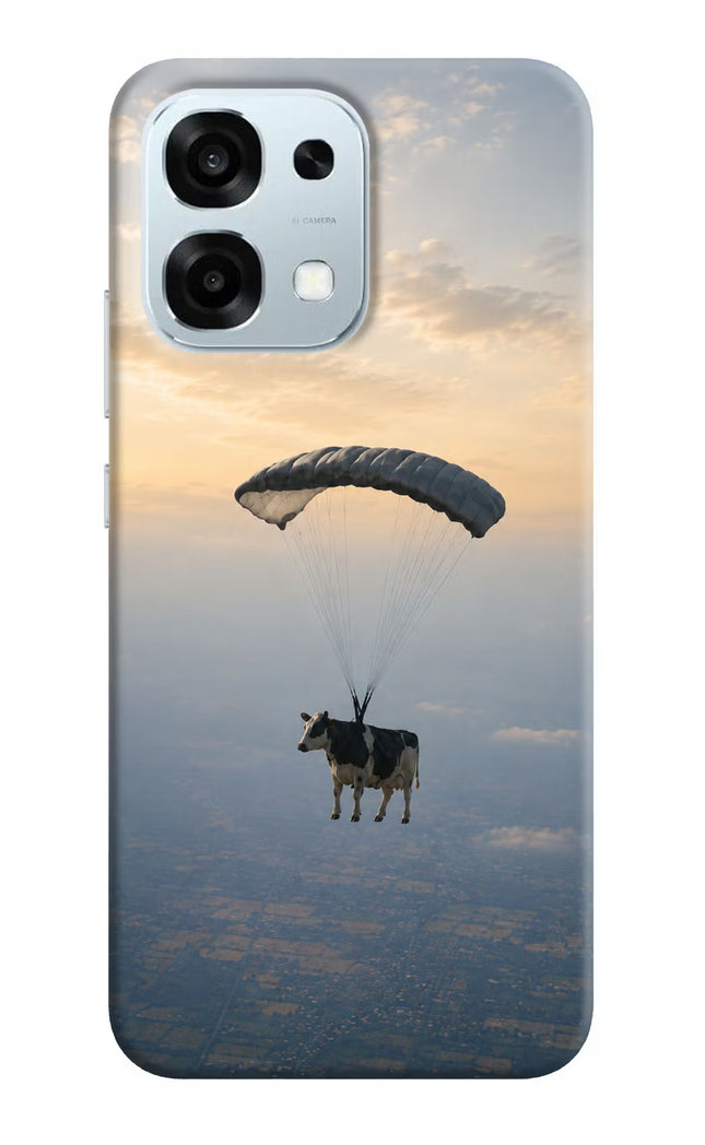 Skydiving Cow Oppo F31 5G Hard Case Back Cover by Casekaro
