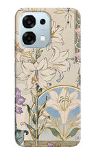 White Lily Oppo F31 5G Hard Case Back Cover by Casekaro