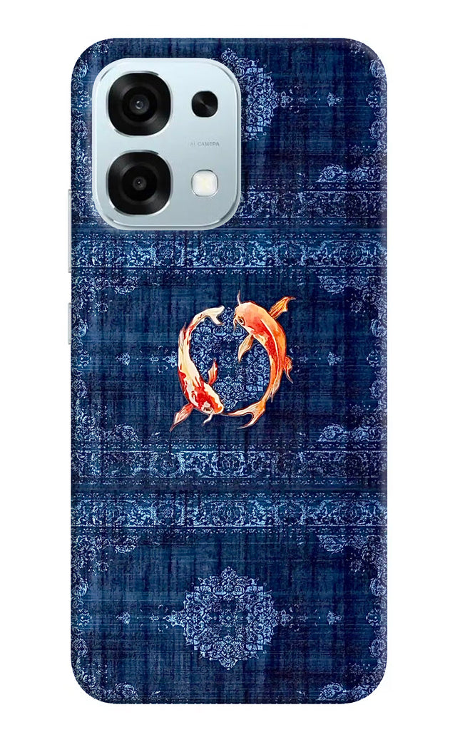 Koi Blue Oppo F31 5G Hard Case Back Cover by Casekaro