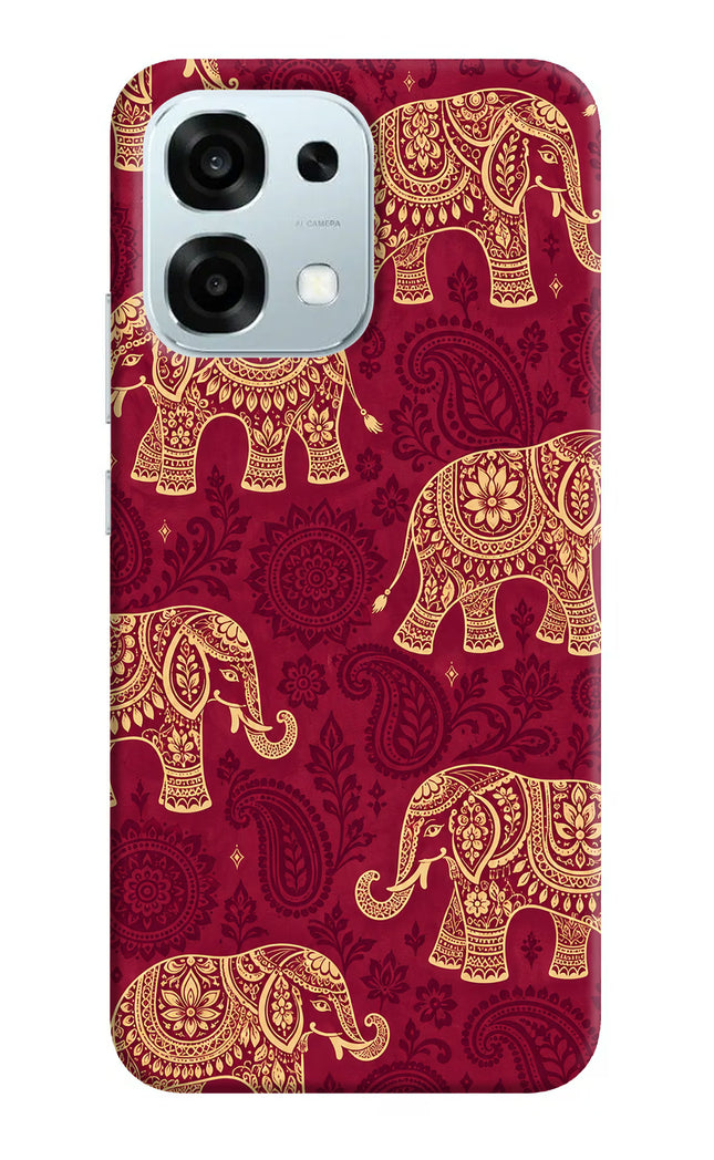Maroon Elephant Oppo F31 5G Hard Case Back Cover by Casekaro