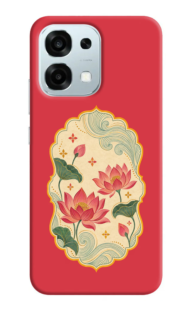Pink Lotus Oppo F31 5G Hard Case Back Cover by Casekaro