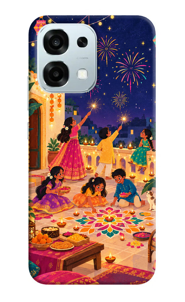 Diwali Night Oppo F31 5G Hard Case Back Cover by Casekaro